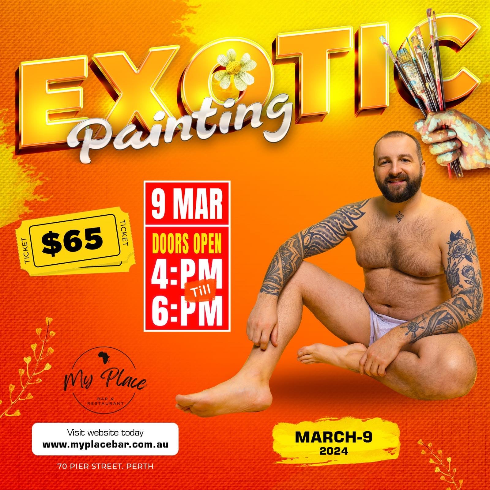 Explore Exotic Paint & Sip Events My Place Bar & Restaurant My